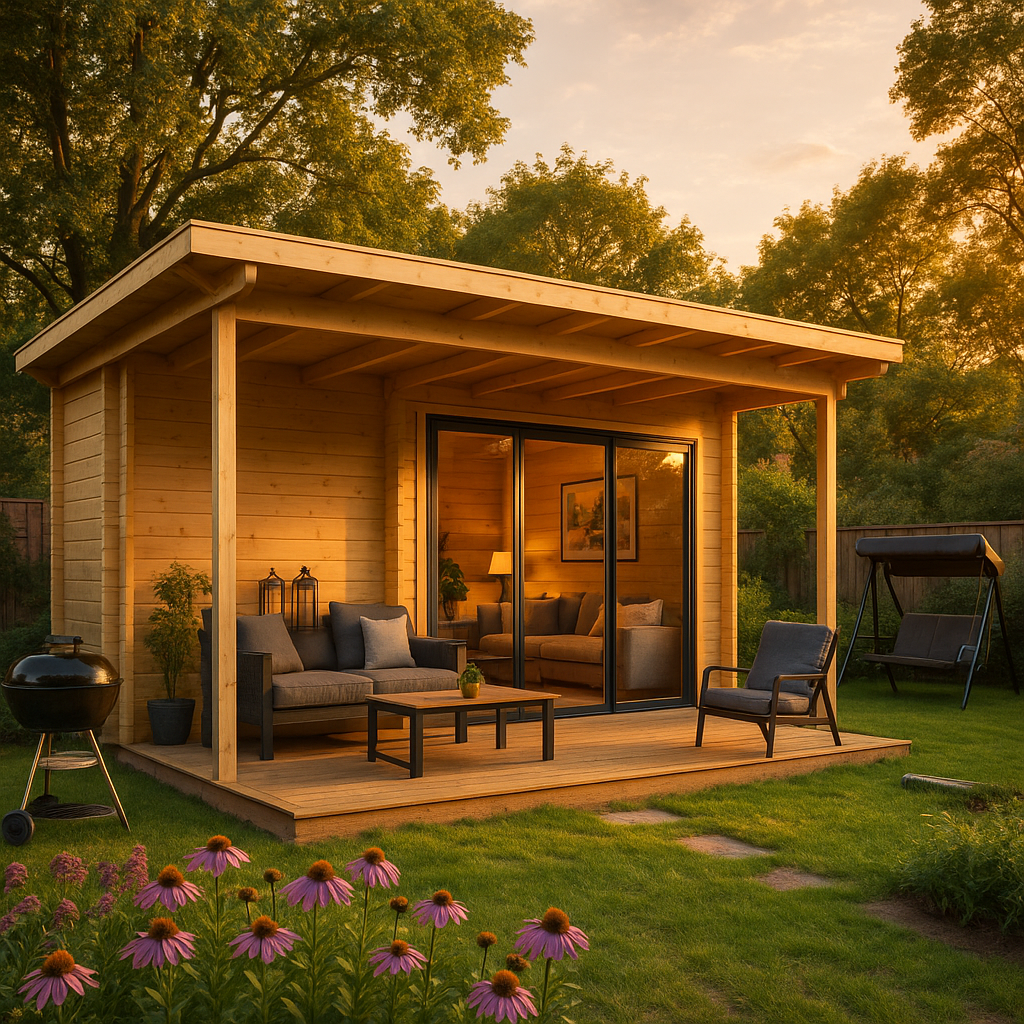 Fjordholz Gartenhaus Modell Starla 44 D