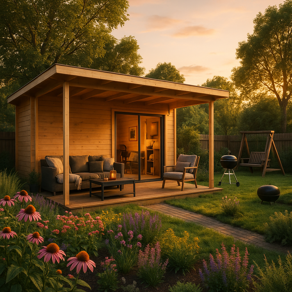 Fjordholz Gartenhaus Modell Starla 70 C Premium