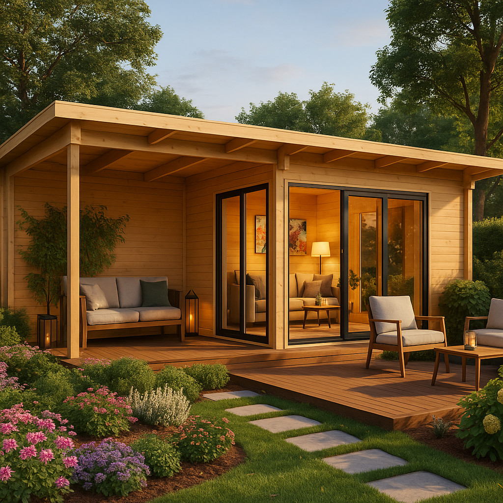 7x4m Fjordholz Gartenhaus Modell Starla 70 C Premium| Rabatt: 26%