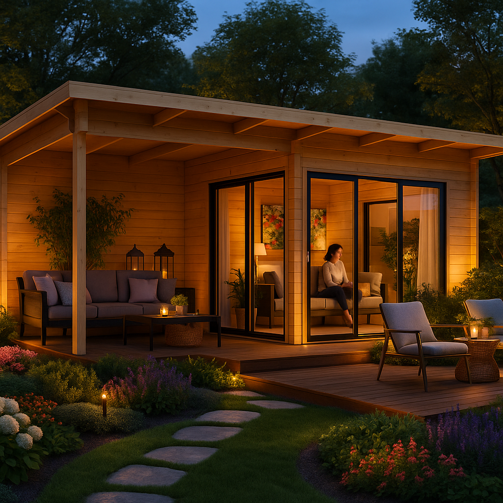 8x4m Fjordholz Gartenhaus Modell Starla 70 D Premium| Rabatt: 26%