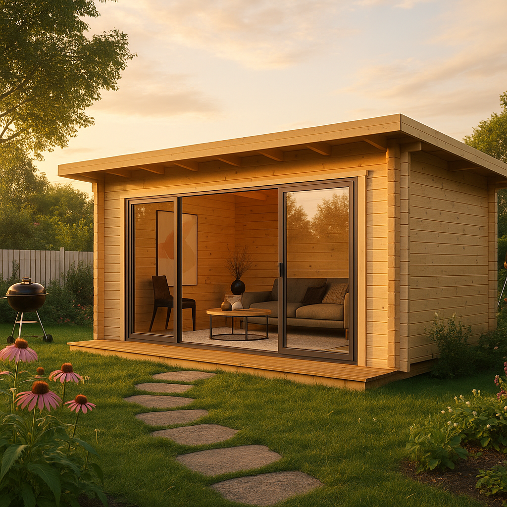 Fjordholz Gartenhaus Modell Starla 70 E Premium Fjordholz Gartenhaus Modell Starla 70 E Premium