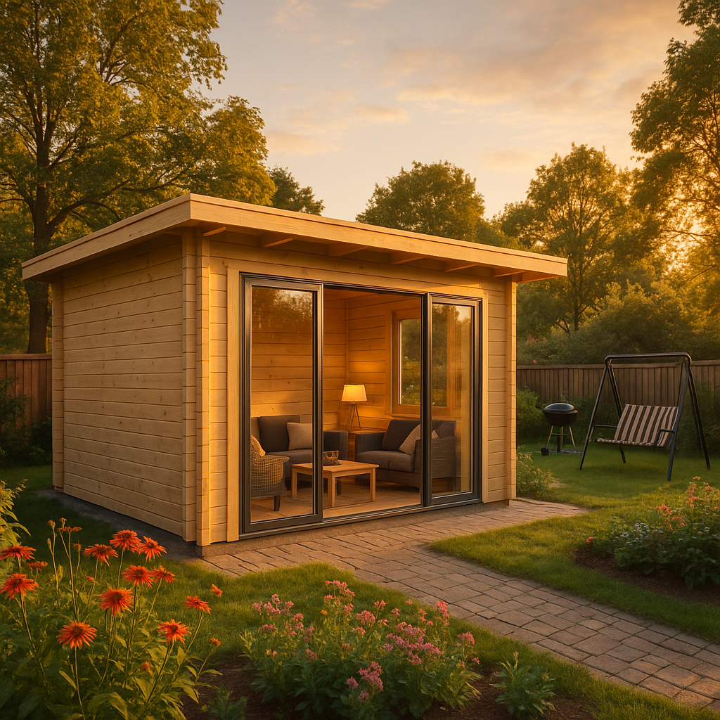 Fjordholz Gartenhaus Modell Starla 70 E Premium