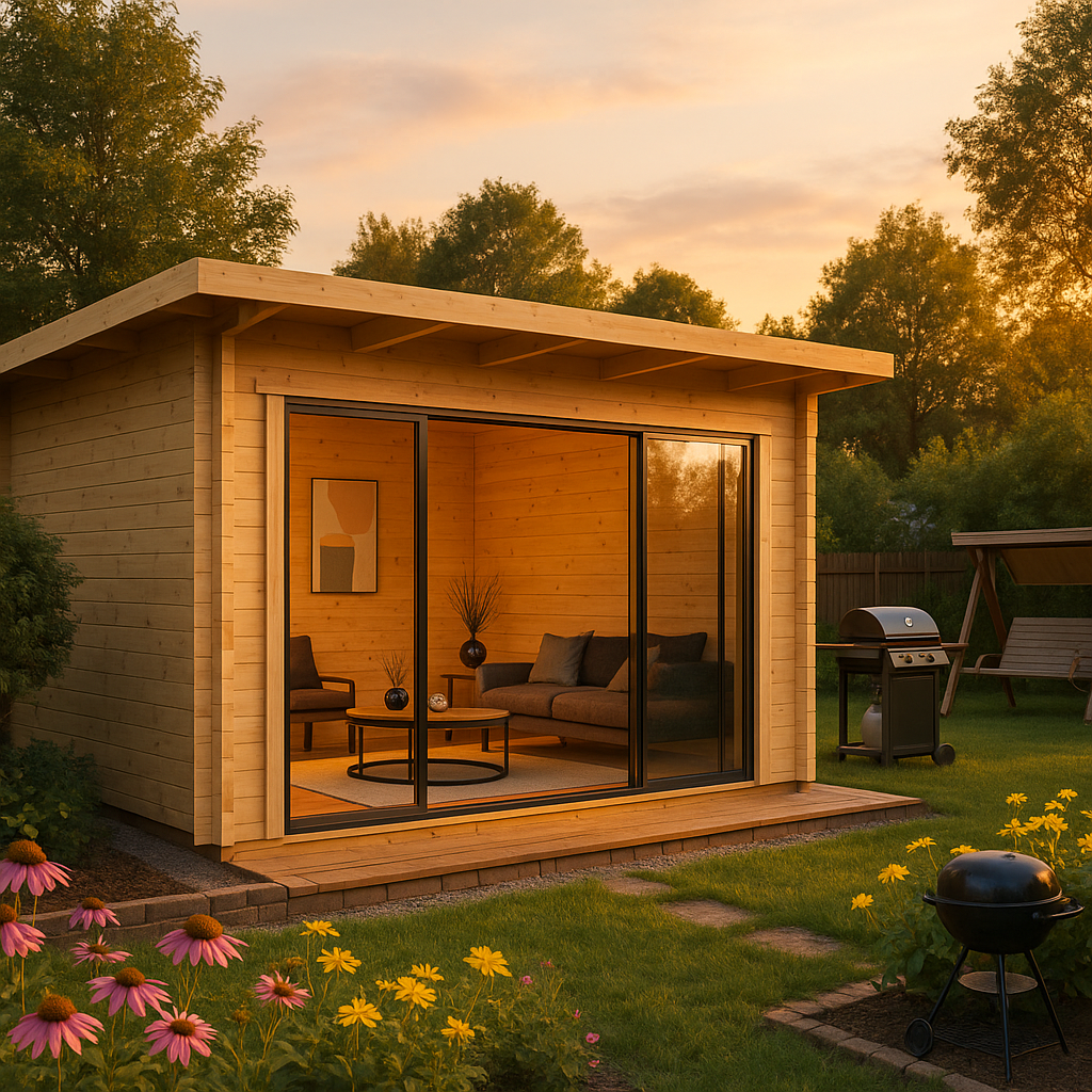 Fjordholz Gartenhaus Modell Starla 70 E Premium Fjordholz Gartenhaus Modell Starla 70 E Premium