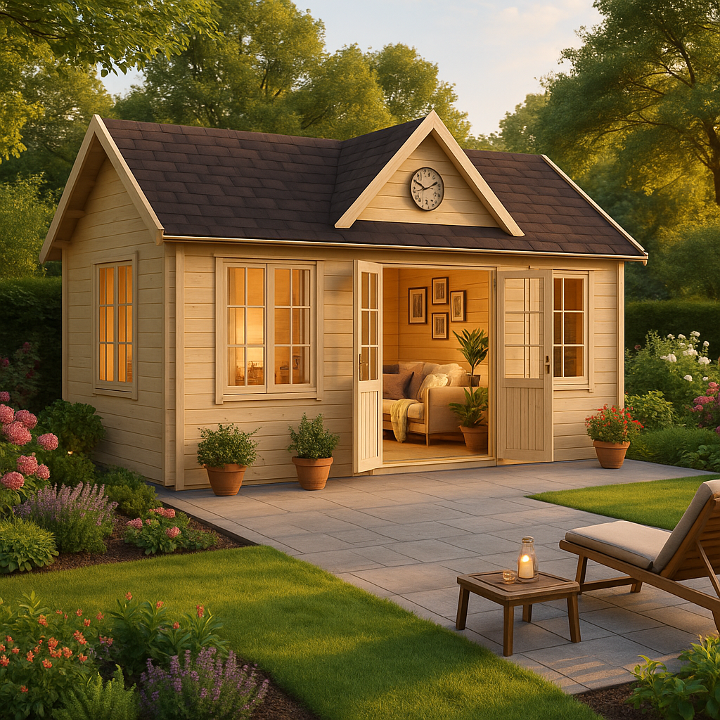 6x4m Fjordholz Gartenhaus Modell Teehaus Bradford 70| Rabatt: 26%