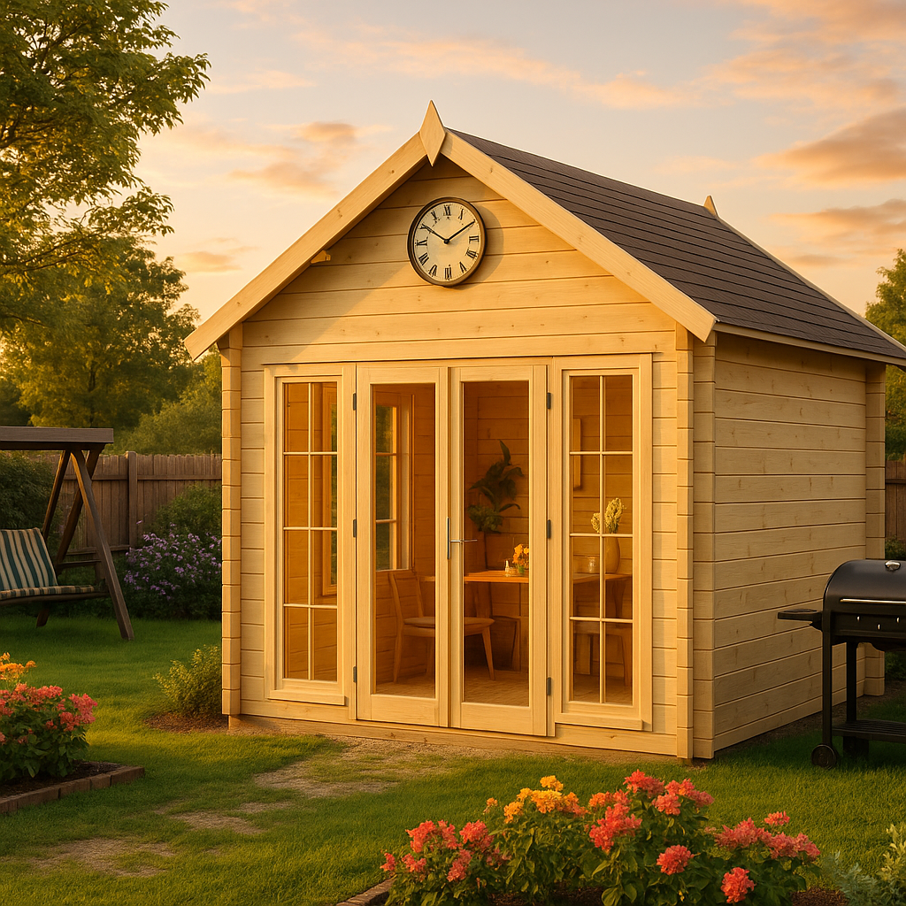 Fjordholz Gartenhaus Modell Teehaus Glasgow 70 A| Rabatt: 26%|4x3m