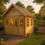 Fjordholz Gartenhaus Modell Teehaus Windsor 44| Rabatt: 26%|4x3m