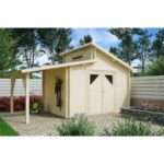 Fjordholz Gartenhaus Modell Varianta 44 C +SD| Rabatt: 26%|4x3m