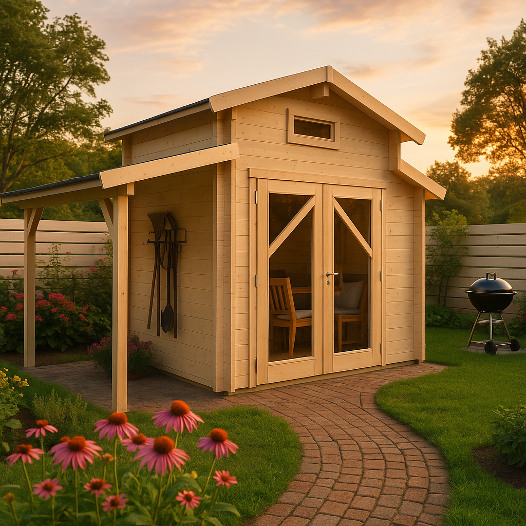Fjordholz Gartenhaus Modell Varianta 44 D +SD Fjordholz Gartenhaus Modell Varianta 44 D +SD