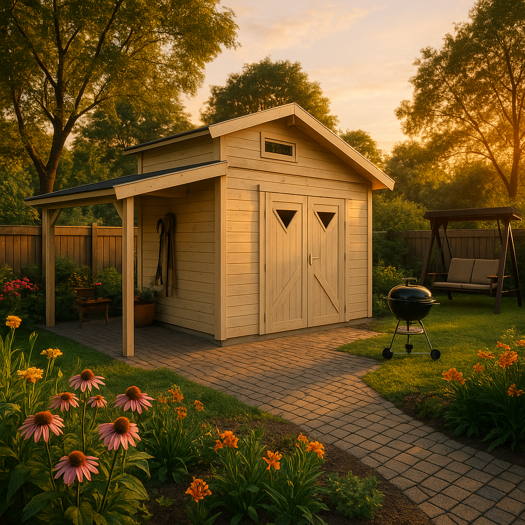 Fjordholz Gartenhaus Modell Varianta 44 D +SD