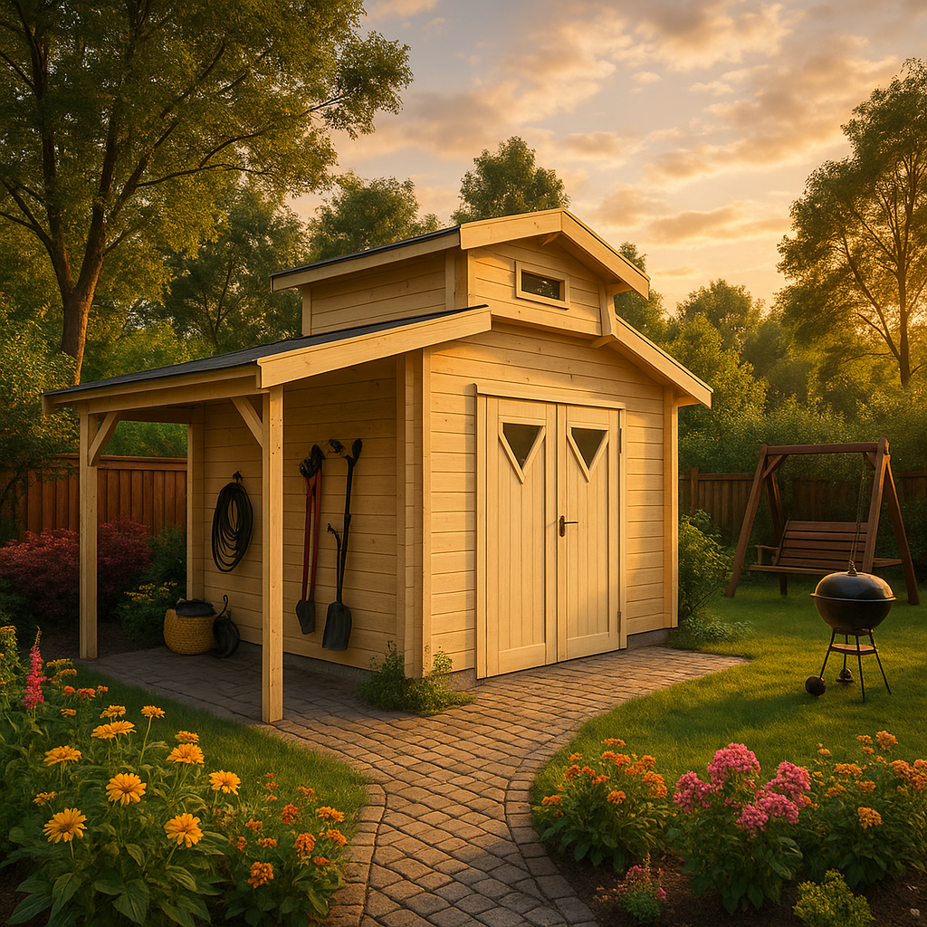 Fjordholz Gartenhaus Modell Varianta 44 D +SD
