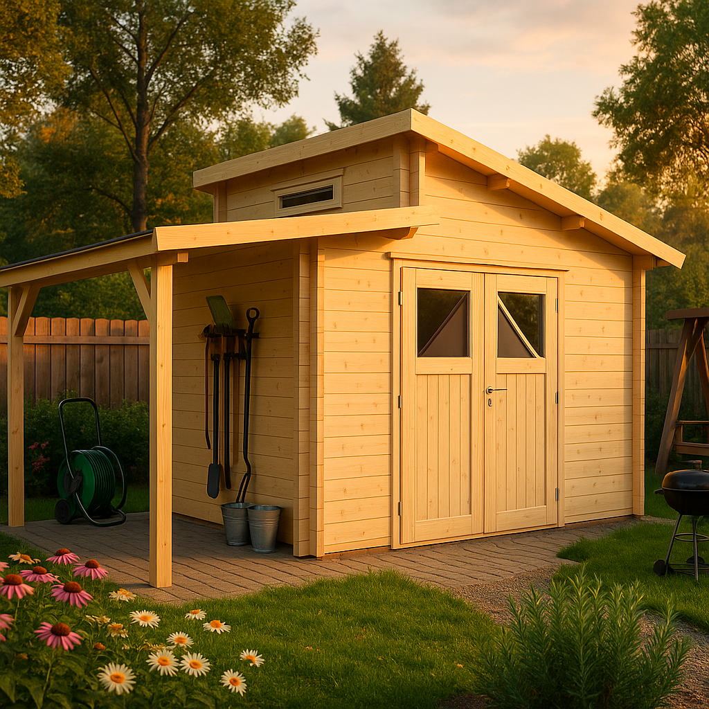 Fjordholz Gartenhaus Modell Varianta 44 F +SD