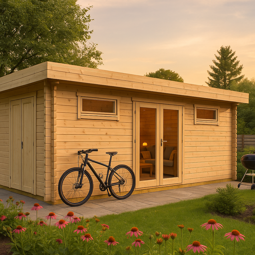 Fjordholz Gartenhaus Modell Vaud 70| Rabatt: 26%|8x3m