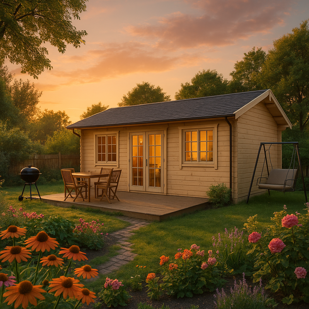 Fjordholz Gartenhaus Modell Wallis 44
