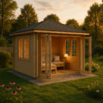 Gartenhaus Summertime-40 mit großer Falttür