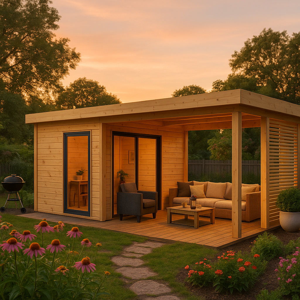 Fjordholz Gartenlounge Modell Carlise 44 Alu