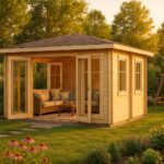 Fjordholz Gartenlounge Modell Kiano 44 F| Rabatt: 26%|4x3m