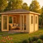 Fjordholz Gartenlounge Modell Kiano 44 F| Rabatt: 26%|4x3m