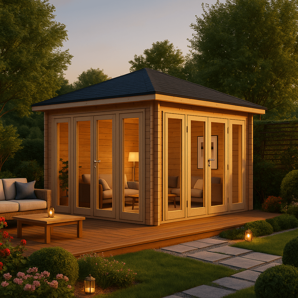 Fjordholz Gartenlounge Modell Kiano 44 G| Rabatt: 26%|6x4m