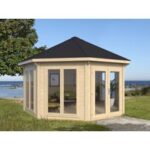 Gartenpavillon Modell Modern 12 m² mit 4 Fenstern| Rabatt: 26%