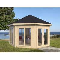 Gartenpavillon Modell Modern 12 m² mit 7 Fenstern| Rabatt: 26%