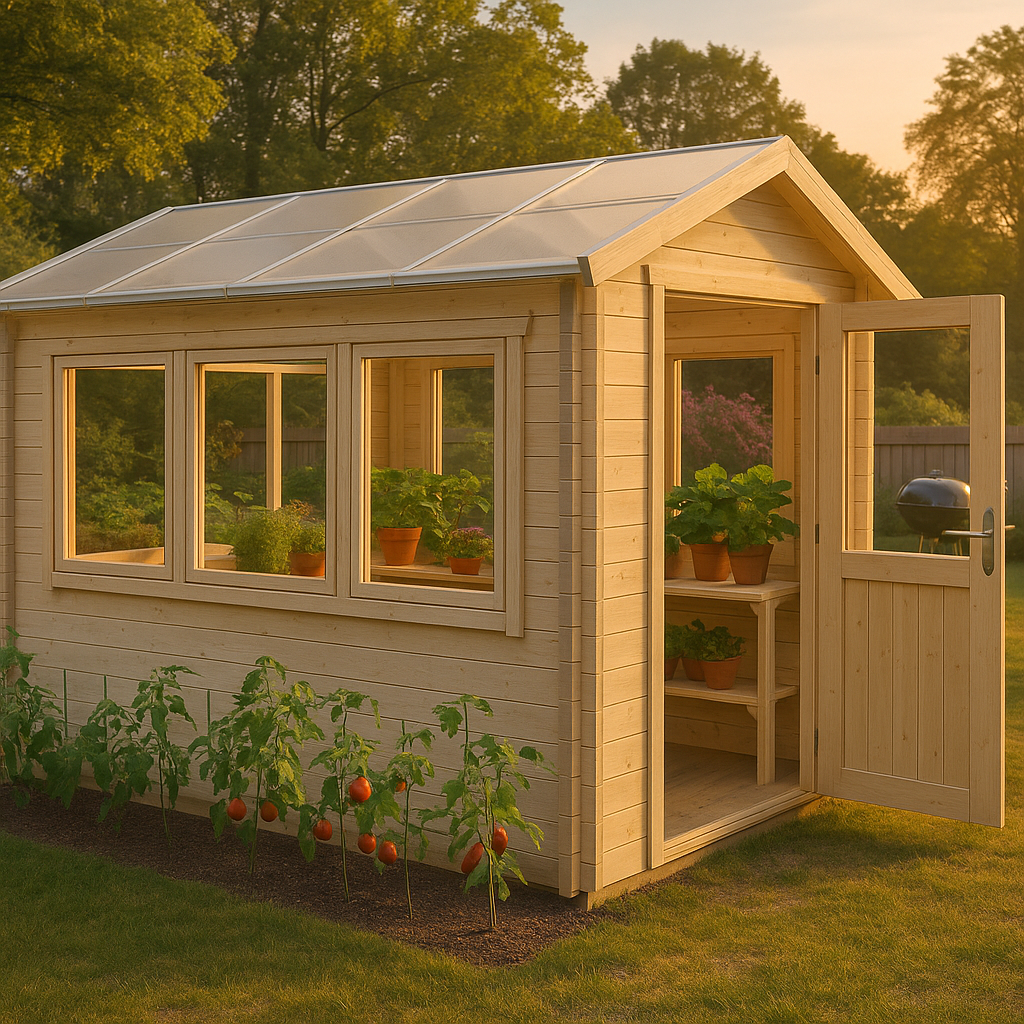 Fjordholz Gewächshaus aus Holz Modell 28 A Fjordholz Gewächshaus aus Holz Modell 28 A