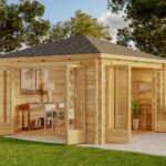 Gartenhaus Sunshine mit großer Falttür|4x4m|Rabatt:20%