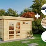 ECO Set - Gartenhaus Leandro - 28|4x3m|Rabatt:10%