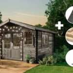 ECO Set - Gartenhaus Gabriel - 34 300 x 400 cm - grau|4x3m