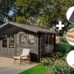 ECO Set - Gartenhaus Gabriel - 34 400 x 300 cm - grau|4x3m