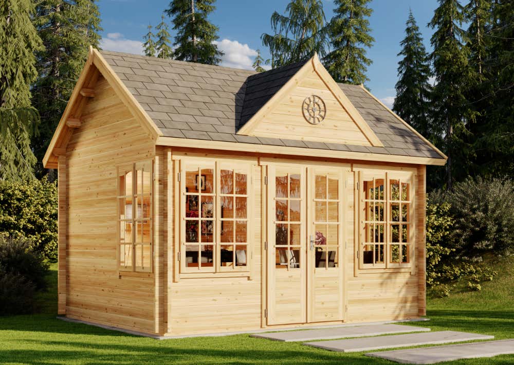 Gartenhaus CLOCKHOUSE® 44 Royal ISO|4x4m