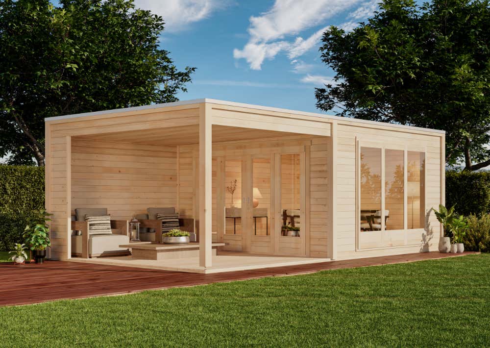 Design Gartenhaus Cubus-Plus-40|7x4m