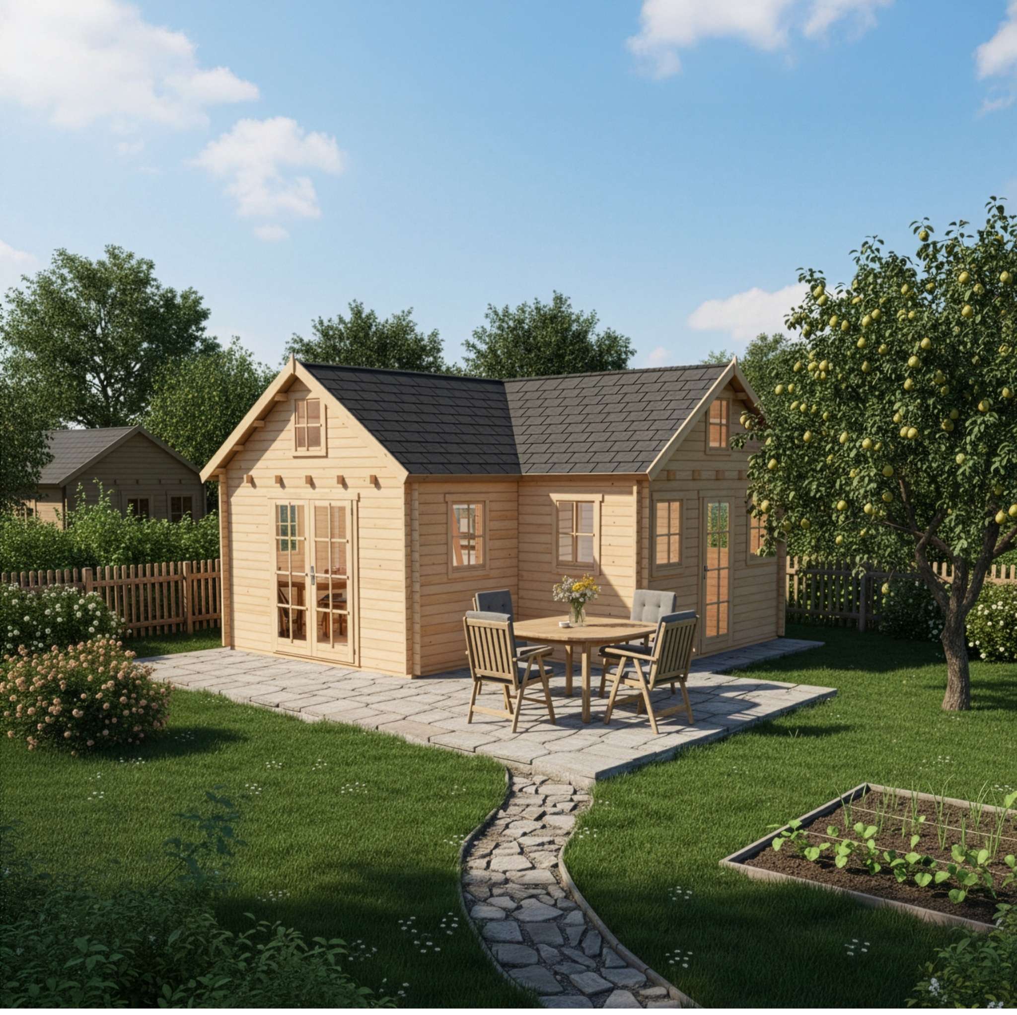 Alpholz Schrebergartenhaus Sabine