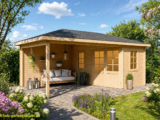 Neues Modell der Gartenhausfabrik erhältlich: Fjordholz 5-Eck Gartenhaus Modell Evelyn 3C, Farbl