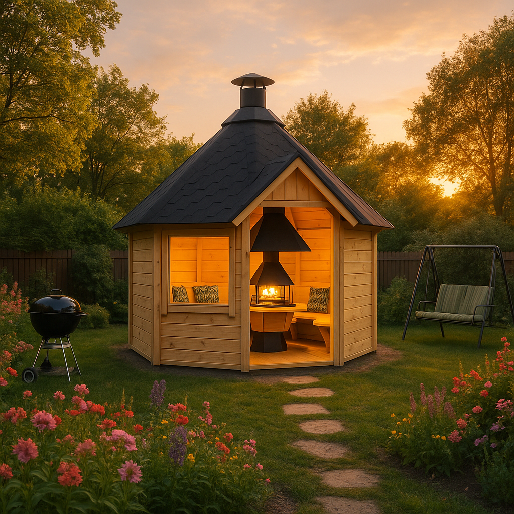 Fjordholz Grillhaus Modell Niklas 12 m²| Rabatt: 26%