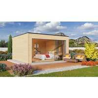 Fjordholz Grillkota mit Sauna Modell Finn 9+4m²| Rabatt: 26%