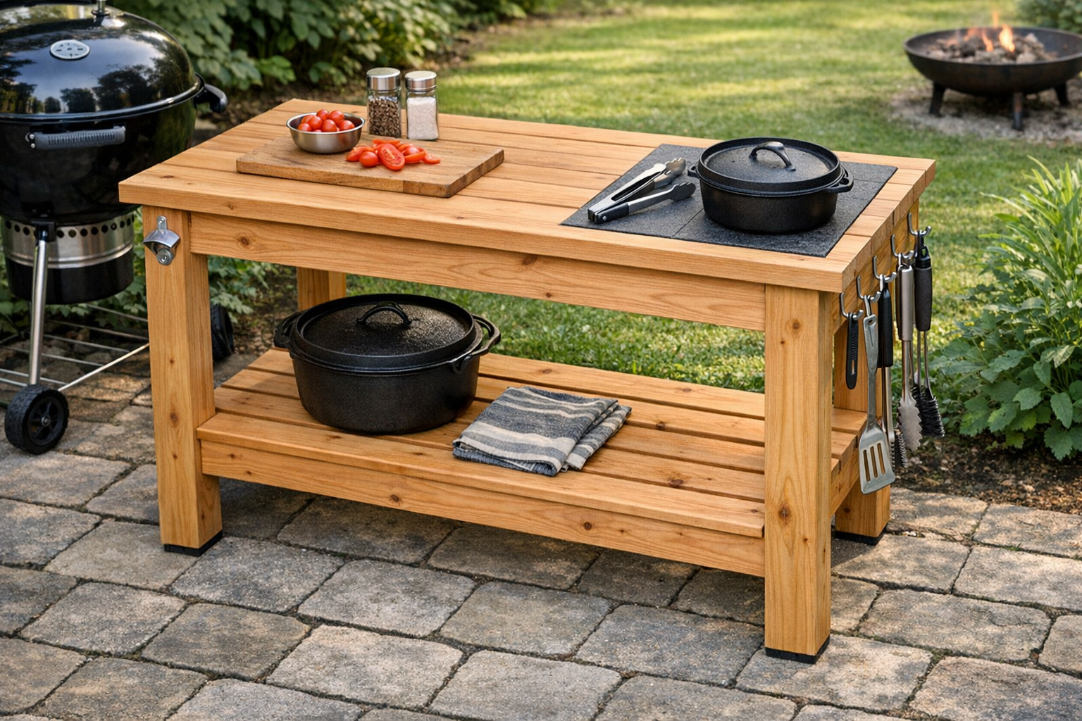 Grilltisch selber bauen – Bauanleitung Schritt für Schritt
