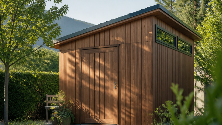 Hohe und niedrige Wand beim Pultdach-Gartenhaus sinnvoll ausrichten