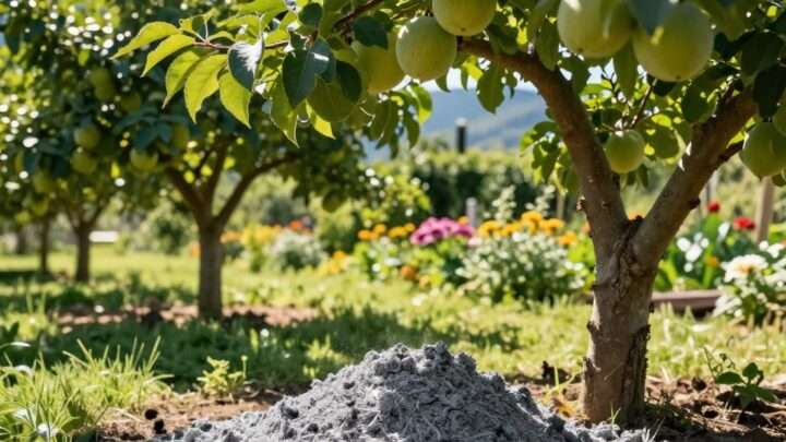 Holzasche als Dünger für Obstbäume richtig nutzen