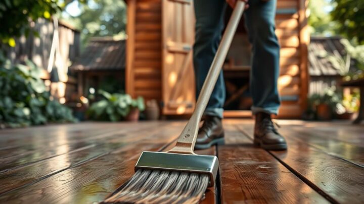Holzboden Gartenhaus ölen – Schritt für Schritt Anleitung