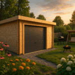 Fjordholz Holzgarage Modell Flensburg 44, Naturbel