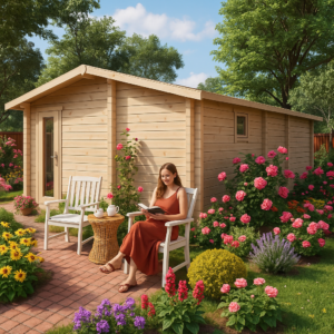 Eck-Blockhaus mit Schlafzimmer “Devon 1” 8x8m | Großes Eck-Gartenhaus 4x6m | Eck-Blockhaus | Holzhaus als Ferienhaus kaufen mit Schlafboden Unkategorisiert online kaufen Eck-Blockhaus mit Schlafzimmer “Devon 1” 8x8m | Großes Eck-Gartenhaus 4x6m | Eck-Blockhaus | Holzhaus als Ferienhaus kaufen mit Schlafboden Unkategorisiert online kaufen