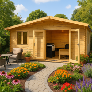 Großes Gartenbüro “Hansa Office” 10x4m | Großes Gartenhaus aus Holz | Holzhaus mit großen Räumen | Gartenbüro im Blockhaus Unkategorisiert online kaufen Großes Gartenbüro “Hansa Office” 10x4m | Großes Gartenhaus aus Holz | Holzhaus mit großen Räumen | Gartenbüro im Blockhaus Unkategorisiert online kaufen