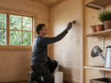 Innenflächen im Holz-Gartenhaus dauerhaft schützen – Ratgeber zu Innenanstrich und Oberflächenschutz in unbeheizten Holz-Gartenhäusern