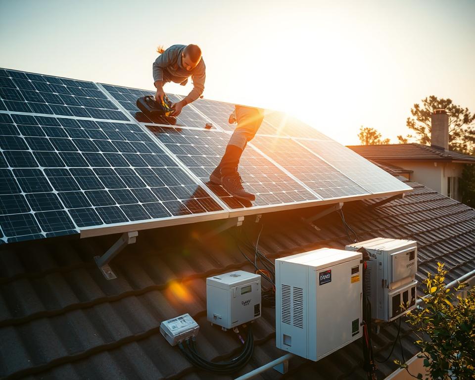 installation Solaranlage