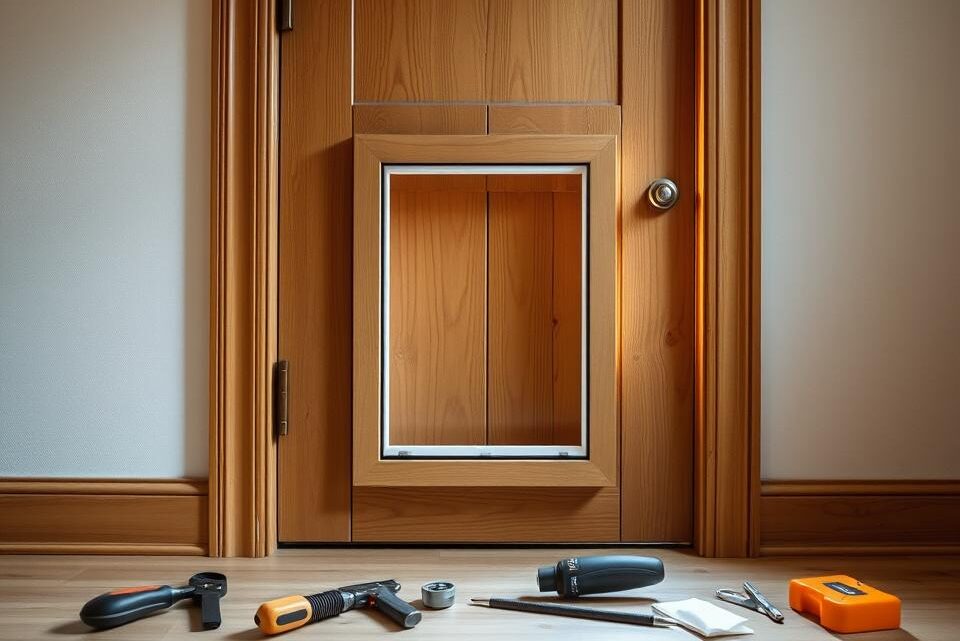 Katzenklappe in Holztür einbauen – Schritt für Schritt Katzenklappe in Holztür einbauen – Schritt für Schritt