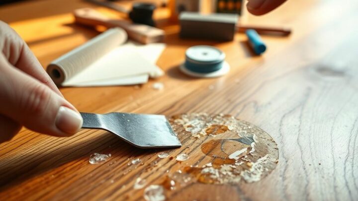 Klebereste von Holz entfernen – Effektive Methoden