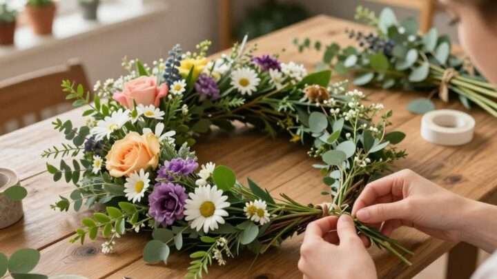 Kranz binden: Schritt-für-Schritt-Anleitung
