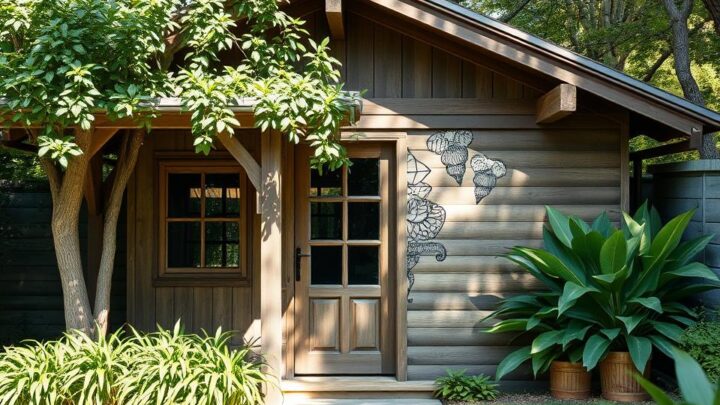 Kreative Wandgestaltung Gartenhaus selber machen | DIY Guide