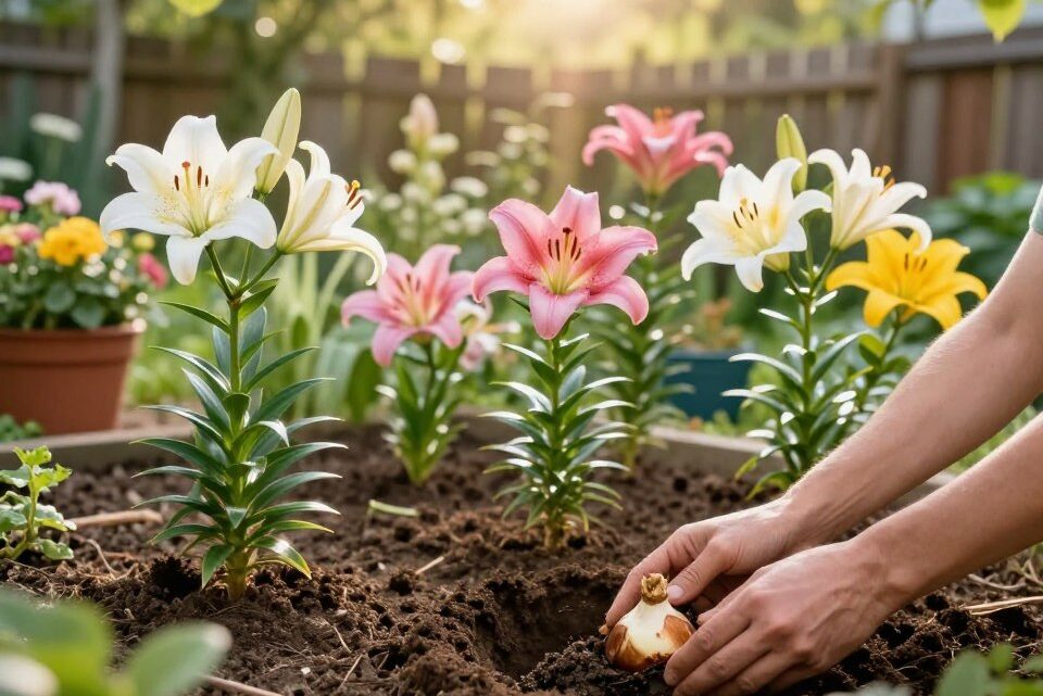 Lilien pflanzen im Garten: Schritt-für-Schritt