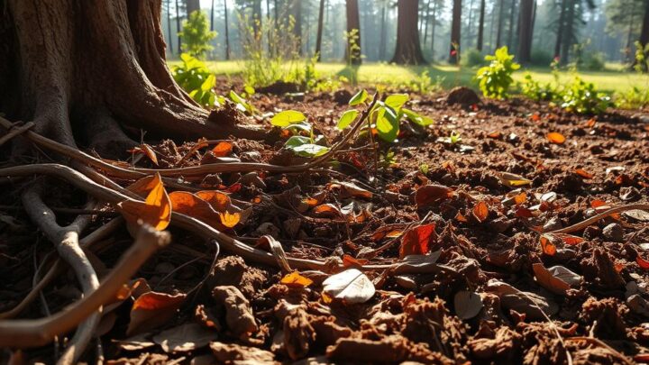 Lockere Erde faules Holz – Natürlicher Humusaufbau